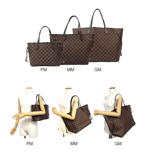 lv bag mm size